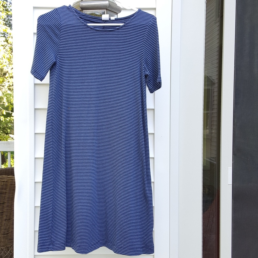Women’s GAP blue striped T-Shirt Dress size XS